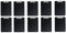 10er Set Klemmbrett Din A4 schwarz mit Klemme aus Metall Schreibunterlage Clipboard Schreibbrett Schreibplatte Klemmmappe Schreibmappe