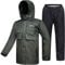 ILM Motorrad Regenkombi Herren Wasserdicht-Regenjacke Verschleißfest, 6 Taschen, 2-teiliges Set mit Jacke und Hose
