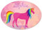 Türschild mit Namen Sophia und Einhorn-Motiv | Kinderzimmer-Schild