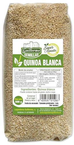 Guillermo | Quinoa blanca - Paquete 500g. | Alto poder nutricional | Rica en hierro