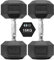 You vs You Hex Dumbbells Weights Pair for Home Exercise | 15kg Set of 2 Hexagonal Weight Rubber Encased for Home Fitness Gym Workouts Training Muscle Building & Conditioning | Unisex | Strength Fit
