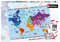 Nathan - Puzzle Enfant - 250 pièces - Carte du monde - Filles ou garçons dès 8 ans - Puzzle de qualité supérieure - Carton épais et résistant - Cartographie - 86883