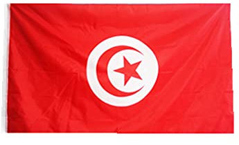 Stormflag Tunesien Flagge(90cmx150cm) Polyester Pongee 90g mit genäht.