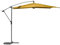 Hespéride - Parasol déporté rond Manoa Jaune moutarde et Graphite