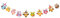 VALICLUD 2st Eulen-girlanden-Banner Waldtier Ammer Geburtstags-Girlande Eulen Ammer Girlande Babyparty-wimpelkette Ausschnitte Eulen Ornamente Tierfahnengirlande Karikatur Requisiten