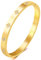 Gleamart Bracelet jonc d'amour en acier inoxydable et oxyde de zirconium - Style simple, 58mm, Cristal Zircone cubique Cristal Acier inoxydable Zircone cubique