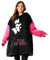 Disney Stitch Übergroße Hoodie Decke Damen Teenager, Fleece Oversized Kapuzenpullover mit Ärmeln One Size - Frauen Geschenke (Schwarz Evil Queen)