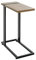HAKU Möbel Beistelltisch Eiche, schwarz, Metall, Spanplatte - Maße: B 24 cm x H 64 cm x T 49 cm, Style: Modern