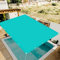 Sonnensegel Balkon Rechteckig 4 x 5 m Sonnenschutz Netz Camping Schatten Reißfest Wetterfest für Patio Hinterhof Rasengarten, Himmelblau