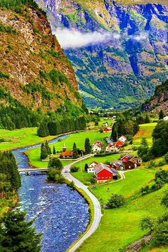 Puzzles 1000 Eine Stadt Im Großen Tal Der Weltwunder 75 * 50Cm