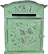 Klassischer Briefkasten Aus Metall, Europäisches Vintage-Design, Pulverbeschichtet, Maximaler Rostschutz, 26,5 X 10 X 31,5 cm, Grün, Nordamerikanisches Landhaus,YUYANAIAI