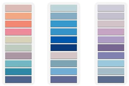 DOETYD 600pcs Colored Sticky Tabs Page Markers Tabs Transparent Annotation Tabs for Index Reading Book File Notes Office School