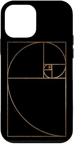 Hülle für iPhone 12 mini Fibonacci | Goldener Schnitt oder Spirale