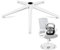 Sytopia Office Chair Base Replacement 24'' - Office Chair Base with Reinforced Metal Legs 2600lbs, Bottom Part Universal Fit for Universal Gas Cylinder & Casters – Shell White