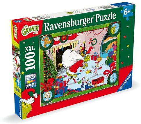 Ravensburger The Grinch Christmas Jigsaw Puzzles for Kids Age 6 Years Up - 100 Pieces XXL