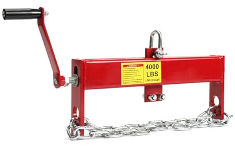 Lfhelper Heavy Duty Motor Balancierer Positionierer für Werkstatt Hebekran Motorhebezeug Hubarbeitsbühne bis max. 2000kg / 2t / 4000 lbs mit Ketten und Handkurbel