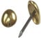 Black Barn Upholstery Supplies 6mm Head - 13mm Shank Upholstery Nails (R5) High Dome Polished Brass / 100 Nails