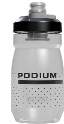 CAMELBAK Podium Sport und Fahrrad-Trinkflasche | 450 ml | BPA-frei, leicht zu drücken, tropffrei, passt in alle Standard-Flaschenhalter | Für Fahrrad, Laufen, Wandern | Carbon