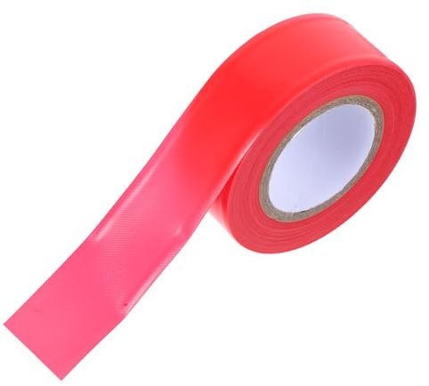 UKCOCO Non-adhesive Fluorescent Marking Tape Safety Tape for Boundaries Zones