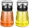 2-Pack Öl Und Essig Spender, Auslaufsichere Ölspenderflasche, Leakproof Small Glass mit Ausgießer, 160 ml Essig öl Flaschen für Outdoor, Camping, Picknickküche