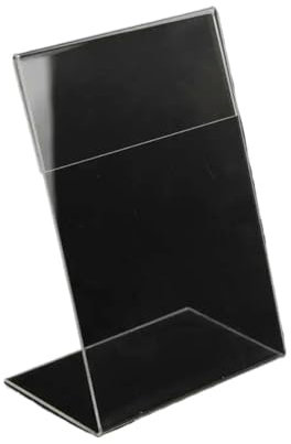 BUFANJIA Transparenter Acryl-Kartenhalter, Ständer, Schreibtisch, Schilder, Etikettenrahmen, Display-Papier-Kartenhalter, A6, 1,3 mm, 10 Stück