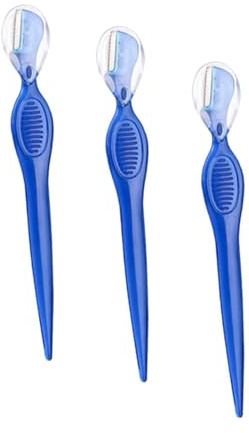 OATIPHO 3stücke Teiliges Augenbrauenrasierer Augenbrauen-trimmer Augenbrauenformer Beauty-make-up-tools Blau