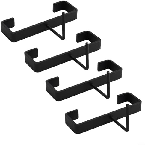 CookiBlend Metal Concrete Post Clips Outdoor Garden Fence Panel Concrete Post Security Brackets, Suitable For Standard 4-inch Concrete-Columns(4 Pack)