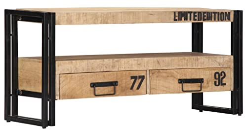 Holz-TV-Ständer, Handgefertigtes -Entertainment-Center, Stabiler HiFi-Schrank mit Viel Platz für Multimedia-Geräte, Bücher, Einzigartige Lieferung