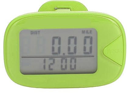 Walking Pedometer Multifunktionaler Schrittzähler, Großes Digitaldisplay, Leicht und Genau - 7 Tage Speicher, Übersichtliche Anzeige, Für Männer und Frauen (Grün)