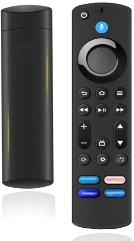 Ersatz-Sprachfernbedienung(4 Gen),Passend für AMZ F1-re S-ti-CK (2nd Gen & 3rd Gen & 4K & 4K Max & Lite & HD),Cube (2st Gen & 3nd Gen) mit Vier Schnelltasten und Sprachfunktion