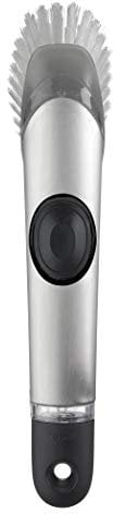 OXO Steel Soap Dispensing Dish Brush, Stainless, 25.4 cm