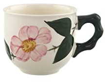 Villeroy und Boch Wildrose Mokka-/Espressotasse, 140 ml, Premium Porzellan, Weiß/Bunt