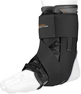 Shock Doctor Ultra Wrap Knöchelstütze, Schwarz, Medium (8.5-9/21.5-23cm)