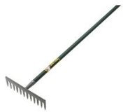 Evergreen Garden Rake 54 inch Alumiunium Grey/Green 380364