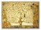 Quadro su Tela Canvas INTELAIATO - con Cornice - L'Albero della Vita - Gustav Klimt - Cultura Arte - Art Nouveau Stile Liberty - 50x70cm - Stile Moderno Legno Naturale - (cod.199)