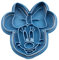 Cuticuter Cortador de galletas CGMINNIECARA, Minnie, azul, 8 x 7 x 1,5 cm