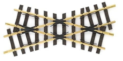 LGB – Kreuzung R1 – 30° - 13000, Gleiserweiterung für Gartenbahn, Gleismaterial, Zubehör, Spur G, Maßstab 1:22,5