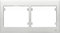 Bjc - 18002 marco 2 elementos horizontal iris blanco Ref. 6531010160