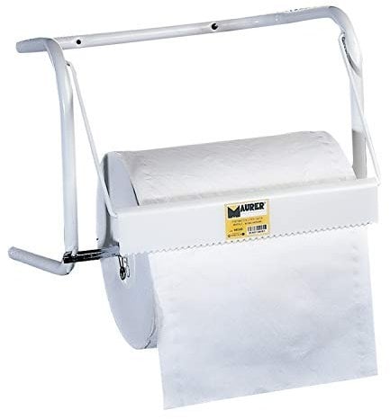 MAURER 88048 Soporte Rollo Papel Industrial Pared, Bianco
