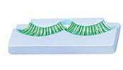 Carnaval Accessoires – Faux cils – Vert/Argent