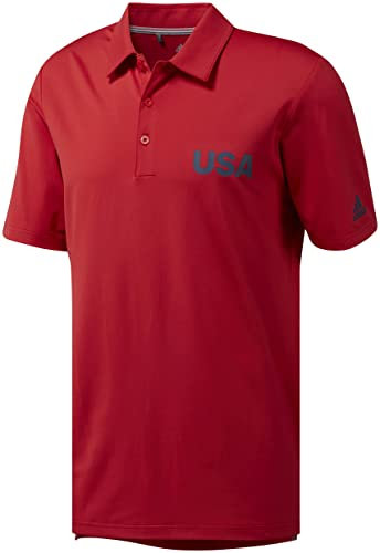 adidas Herren 365/365 4, Sólido Edição DOS Euaultimate Ultimate 365 Solid Polo USA Edition, scharlachrot, S