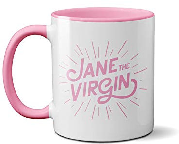 Jane The Virgin Mug- TV Shows Programmes Series Christmas Birthdays Funny Chick (Pink Handle)