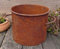 terracotta-toepfe-de Deko Topf ca. 20 cm hoch bepflanzbar aus Metall Edelrost Rost Garten Pflanzgefäß Blumentopf Landhaus Shabby chic Vintage Pflanzgefäß