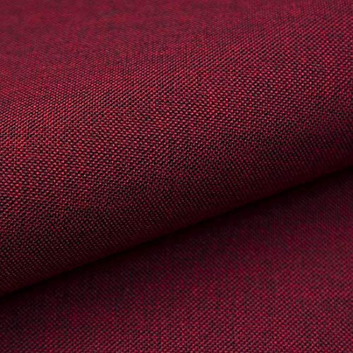 Heko Panels Stoff Meterware Torino Stoffe Zum Nähen Möbelstoff Polsterstoff Möbelstoffe Bezugsstoff Für Möbel Stühle Ecksofa Eckbank Sofa Blickdicht Bordeaux Rot