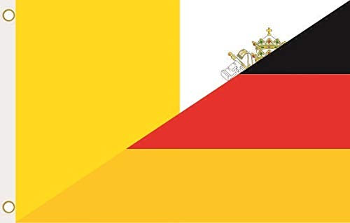 U24 Flagge Fahne Vatikan-Deutschland 90 x 150 cm