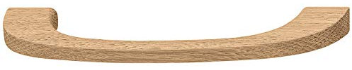 Gedotec – Tirador de madera de roble para muebles de cocina – MOGLI – Distancia entre agujeros 224 mm – Madera maciza – Mango de madera para cajones y puerta de armario – 1 pieza