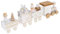 TOYANDONA Holz Weihnachtszug Weihnachten Holzzug Spielzeug Miniatur Schneemann Figur Rentier Dekofigur Tischdekoration Weihnachtsschmuck Kinder Feengarten Deko
