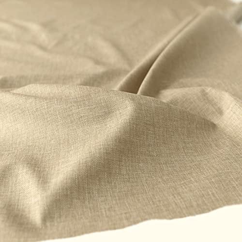 TOLKO Sonnenschutz Nylon Planen-Stoff wetterfeste Meterware | 154 cm breit | Wasserabweisend beschichtet, Reißfest, Blickdicht | Universal Outdoorstoff zum Nähen (Beige Meliert)