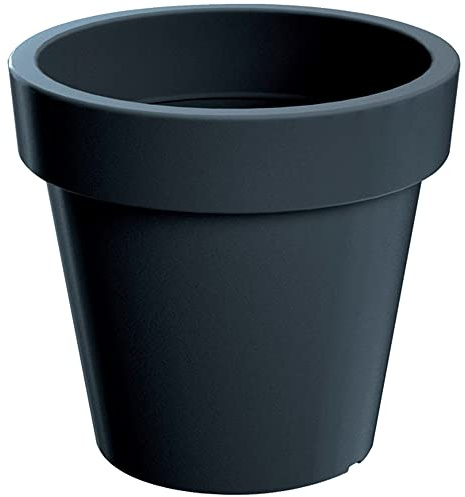 Lofly Plastiktopf in Anthrazitfarbe 58,2 (Länge) x 58,2 (Breite) x 52,3 (hoch) cm