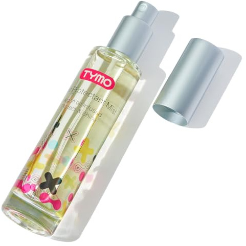 TYMO Heat Protectant Spray for Hair - Smooth & Hydrate, Argan Oil-Infused | Heat Defence up to 230°C for Styling Tools, Heat Protection, Natural Clean Formulation, Multi-benefit Treatment, 50ml
